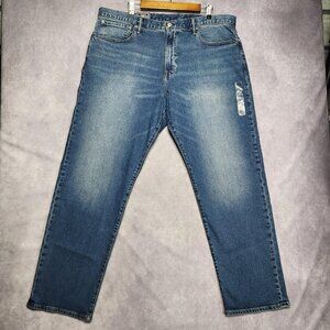 GAP Jeans Mens 40x32 Blue Straight GapFlex‎ Medium Wash Denim Classic 5 Pocket
